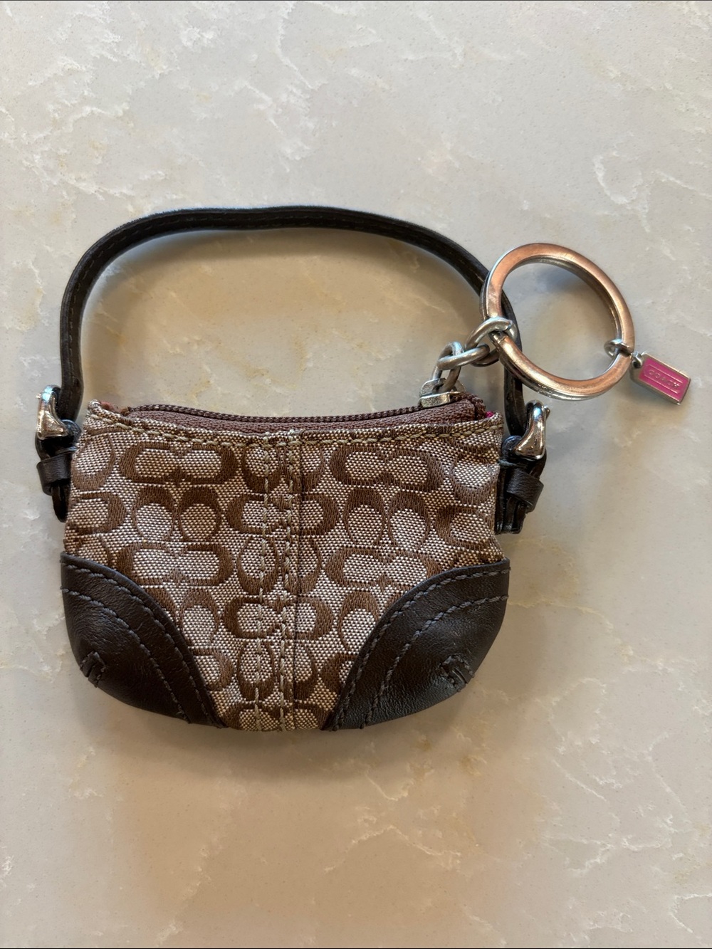 🌟NWOT🌟 Vintage Coach Mini Soho Hobo Charm/Key Ring/Coin Purse (2003) - RARE!